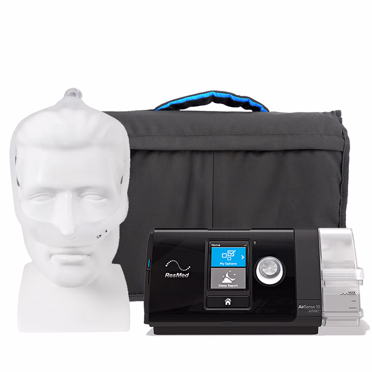 Kit CPAP automático AirSense 10 Autoset com Umidificador + DreamWear nasal